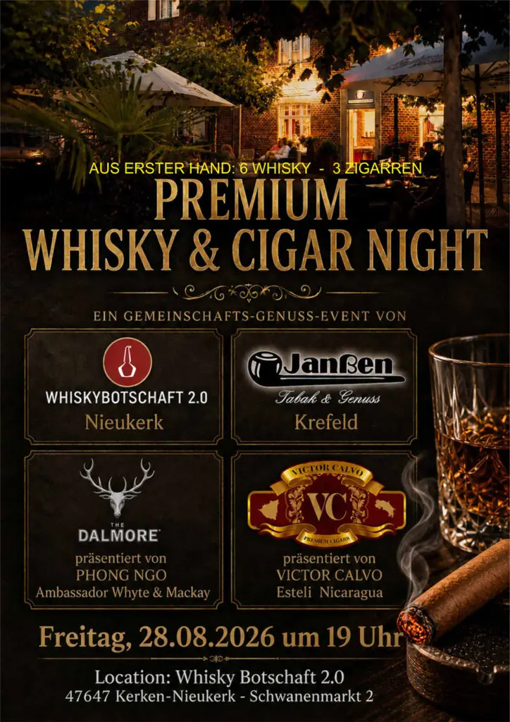 Premium Whisky & Cigar Night in Nieukerk