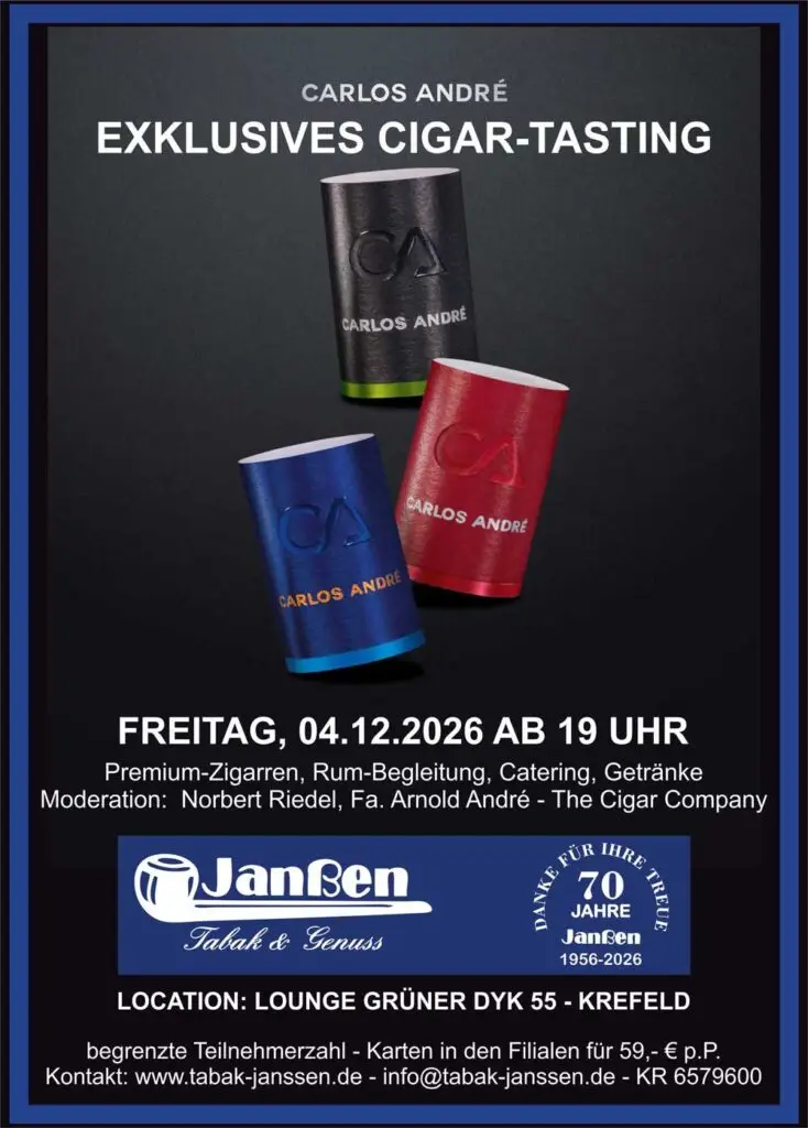 Exklusives Zigarren-Tasting mit Carlos André
