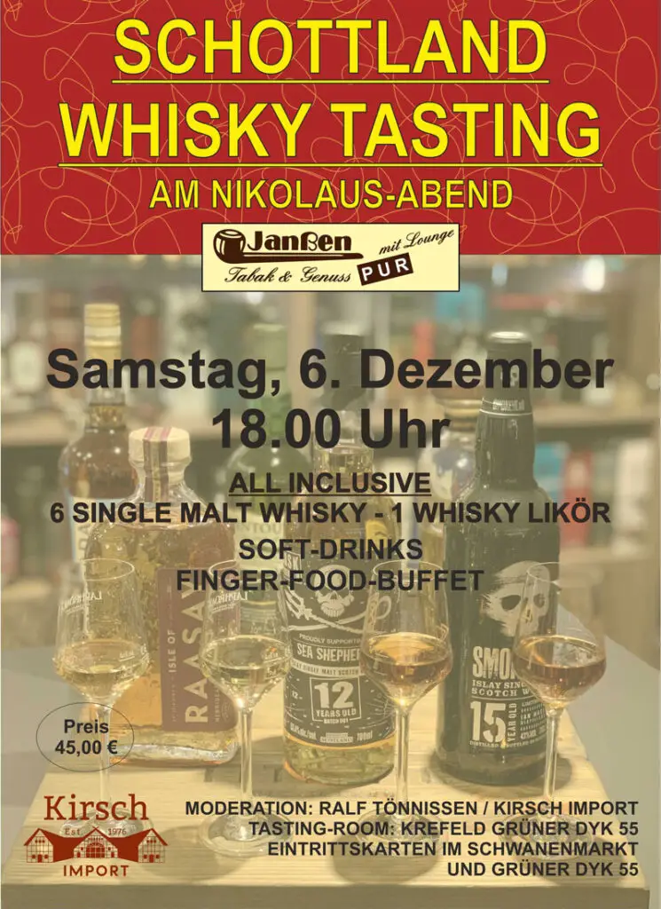 Schottland Whisky Tasting